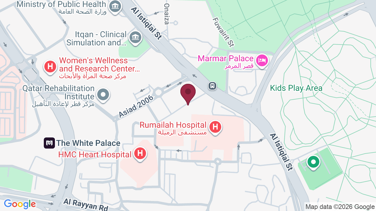 Map showing Dermatology and Venereology Clinic