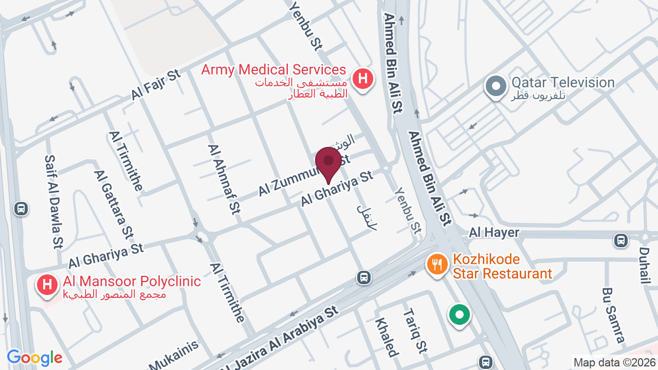 Map showing Clinic Dr. Ghazi Dermatology and Venereology