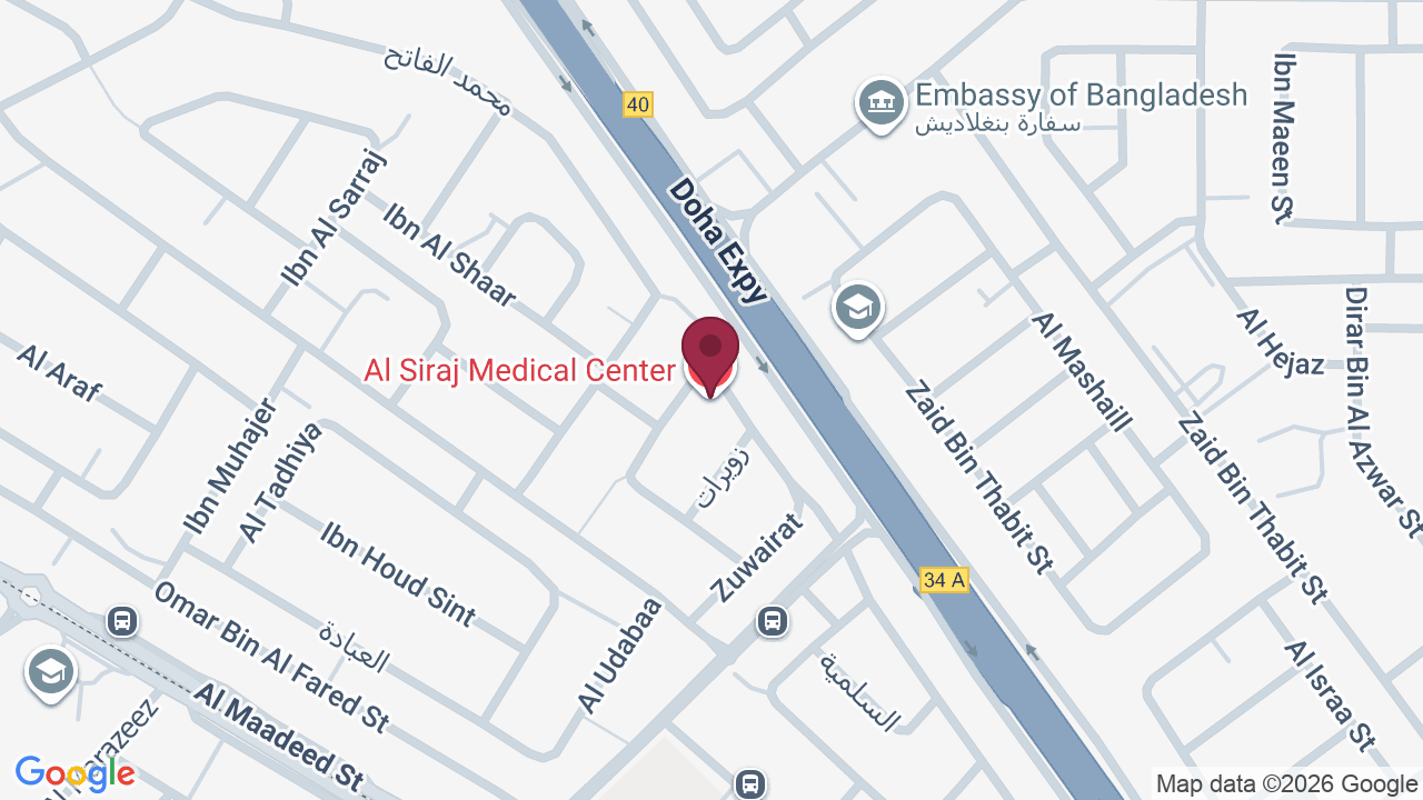 Map showing Al Siraj Medical Center