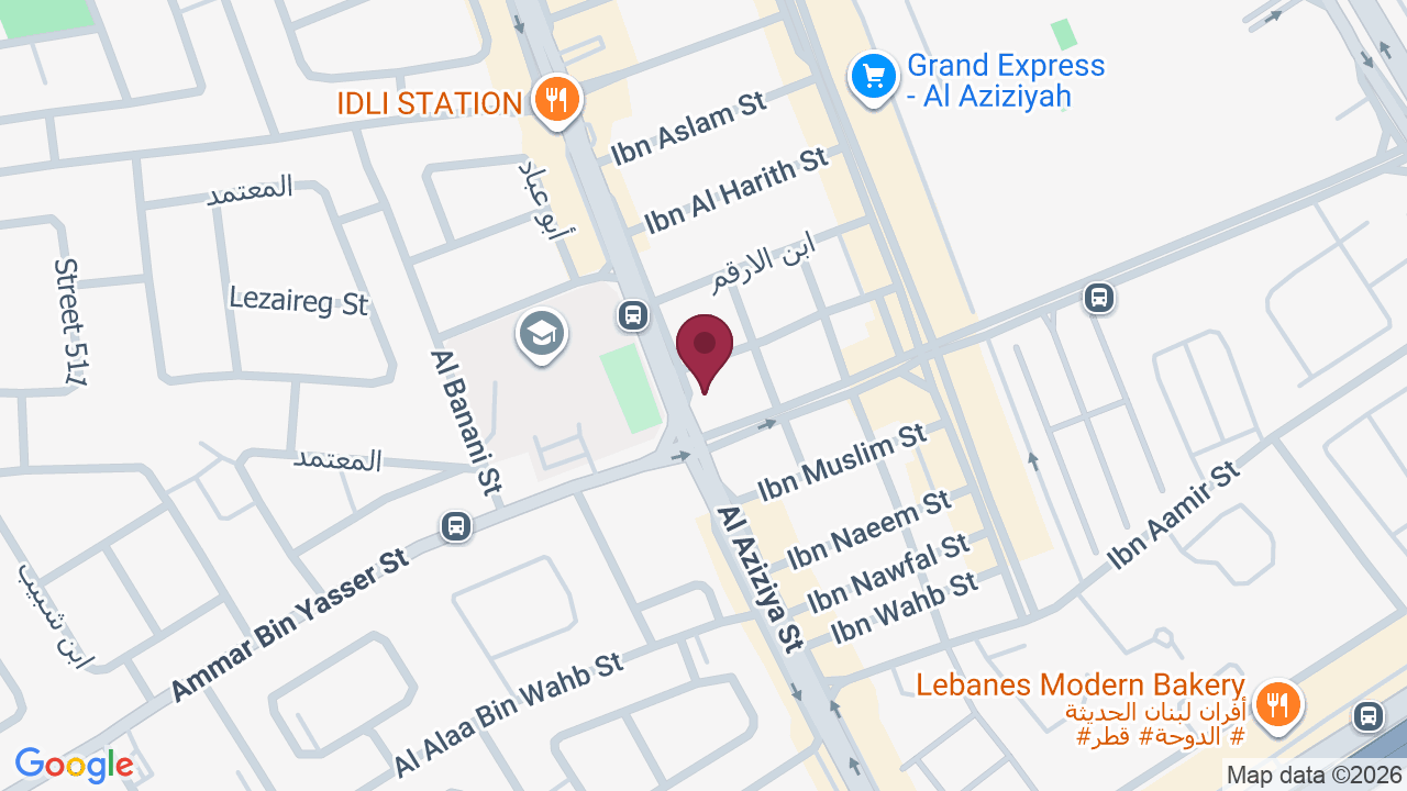 Map showing FITNESS EXTREME QATAR