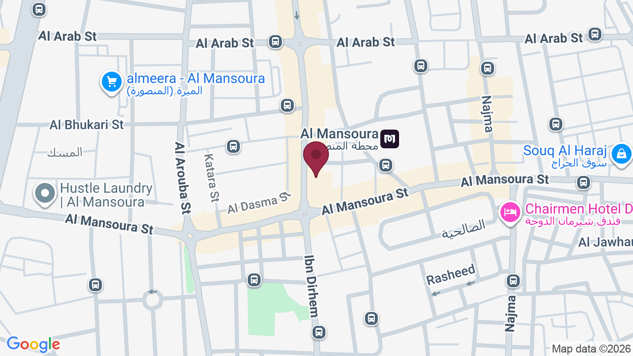 Map showing Fitness Extreme Gym Mansoura