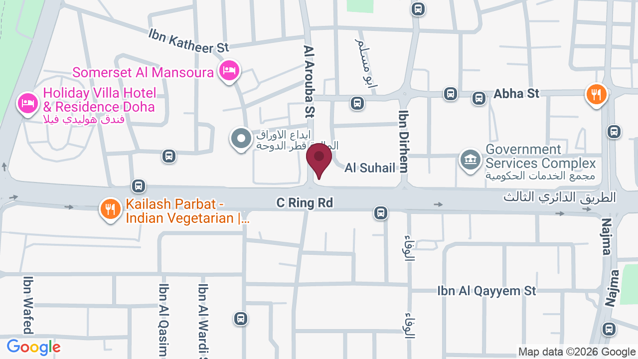 Map showing FITNESS ONE – GYM, Al Mansoura