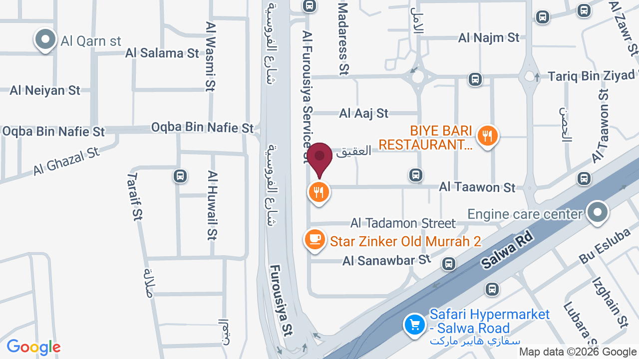 Map showing UltraFit Gym