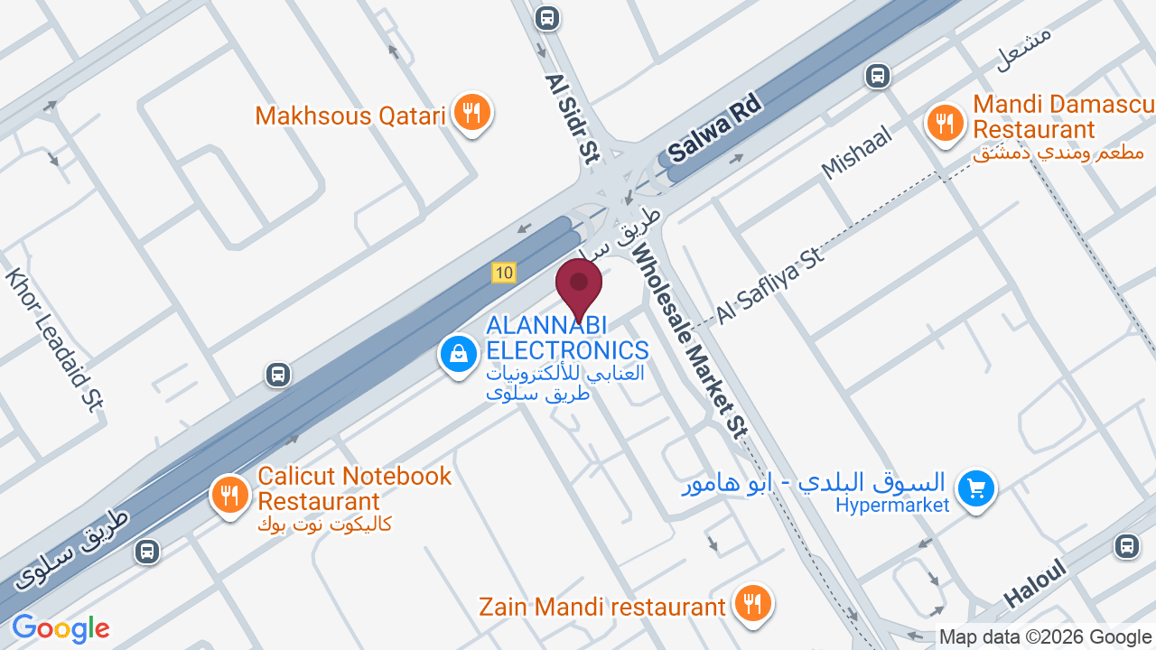 Map showing Fit and Fab Fitness Qatar- Ladies Gym