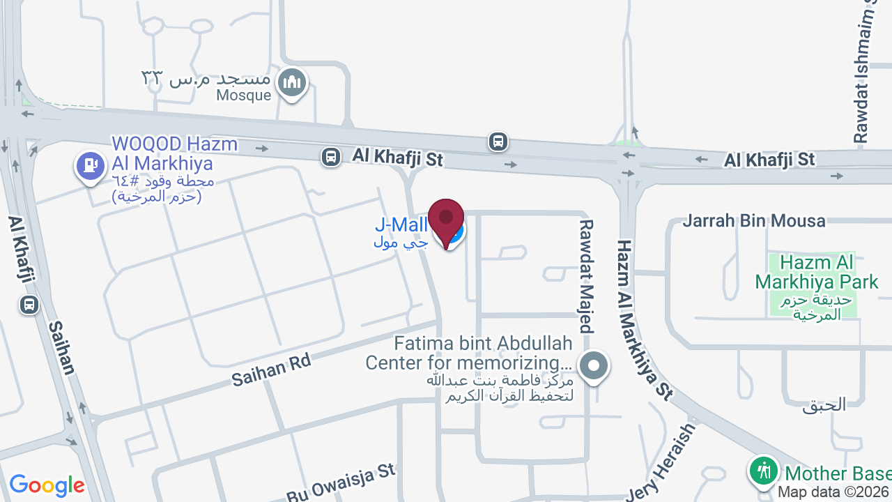 Map showing Kidz station saloon كيدز ستيشن صالون الاطفال