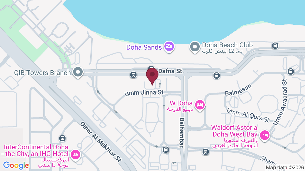 Map showing Kozma and Kozma Salon Beach Tower