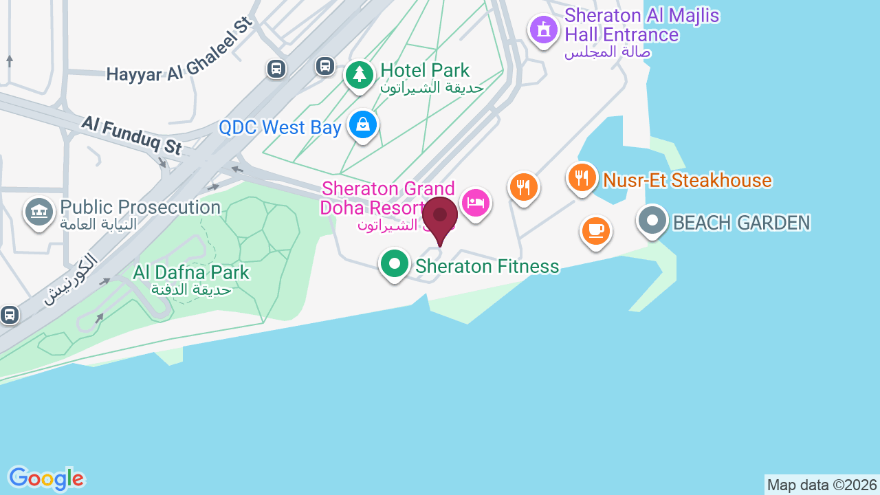 Map showing Skin and Soul “Men” – Grand Doha Hotel