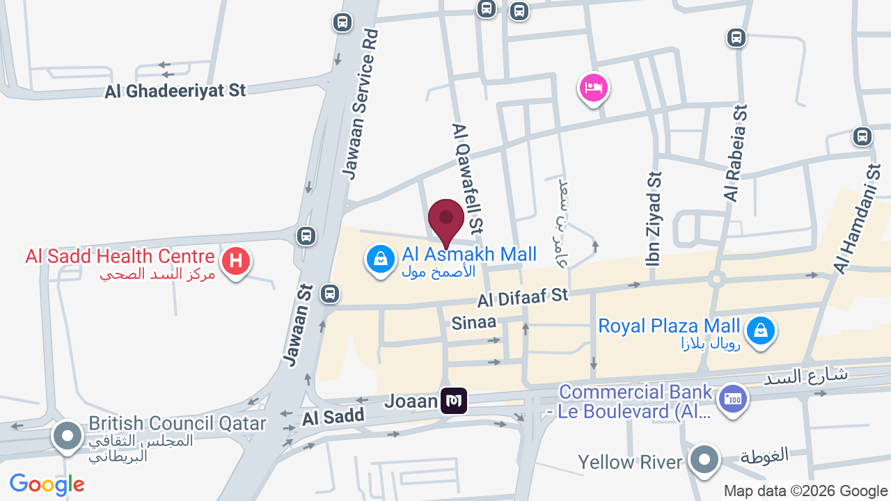 Map showing Aysel Beauty Lounge