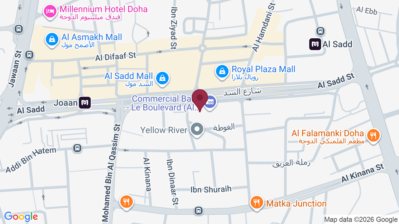 Map showing Soledair Salon For Men