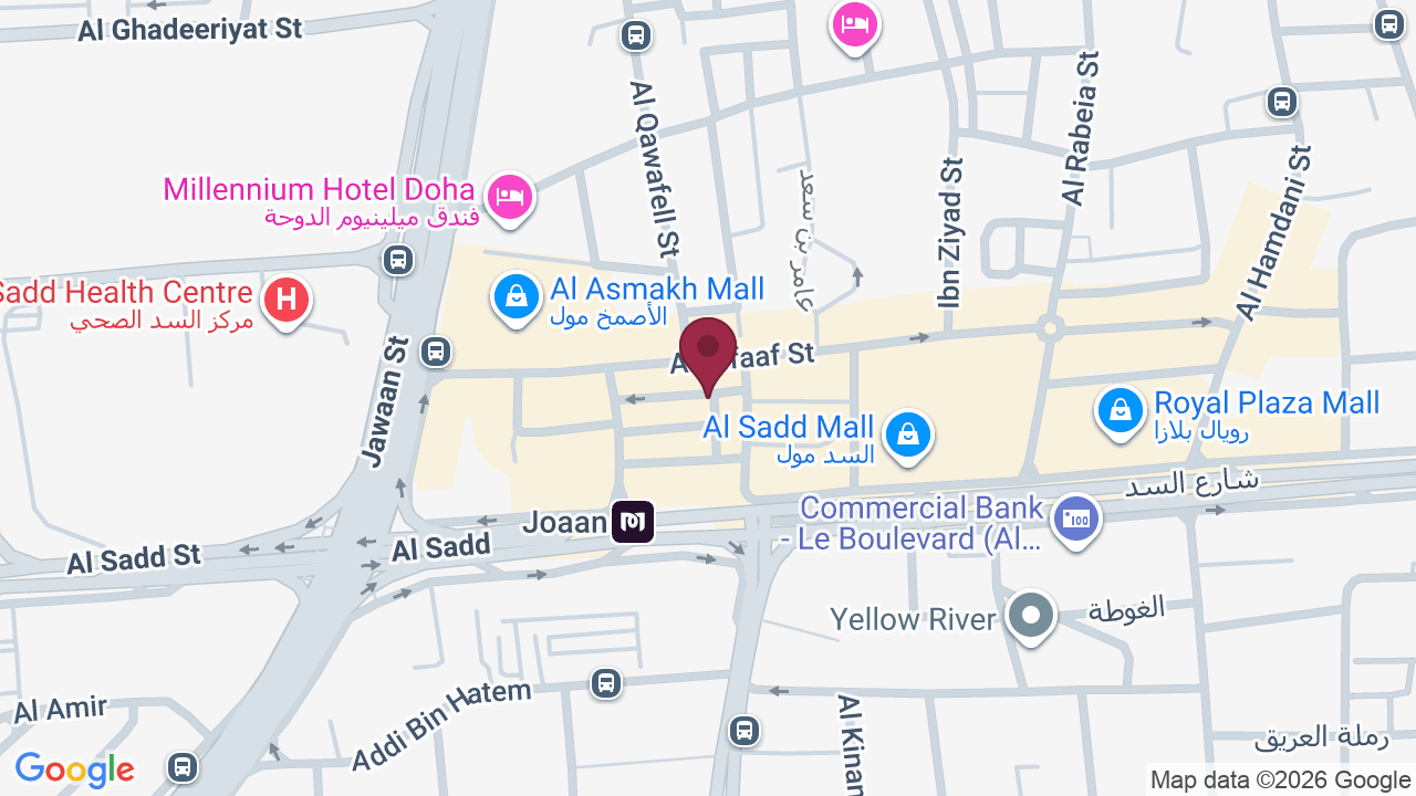Map showing Infinity Men’s Saloon
