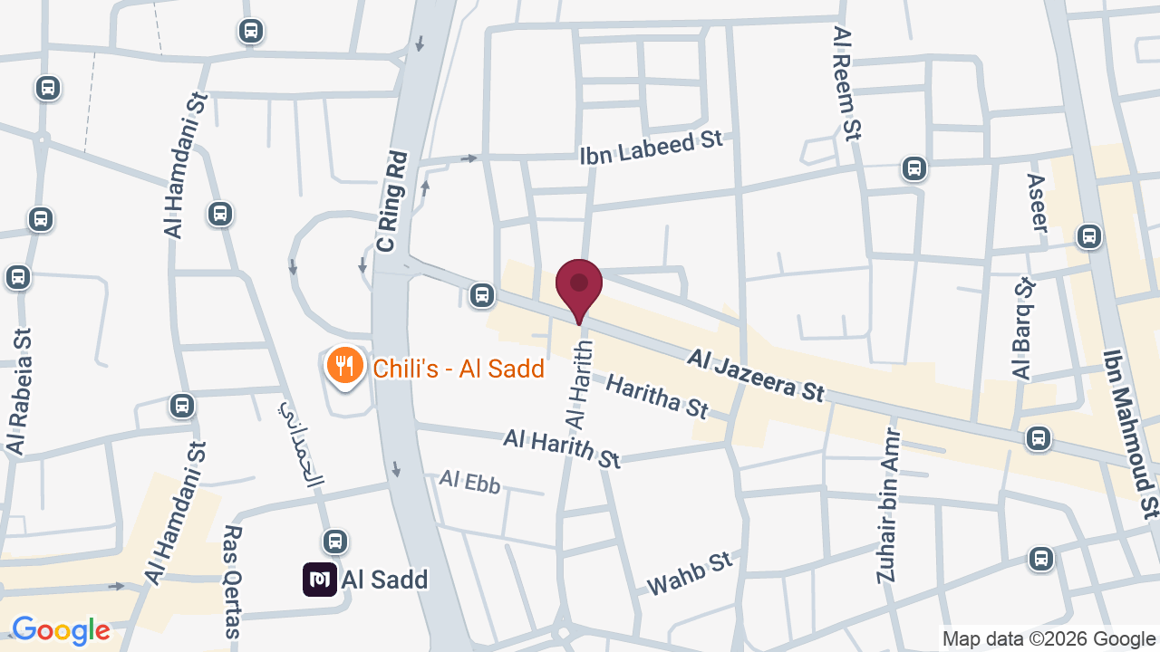 Map showing Colours Spa Bin Mahmoud