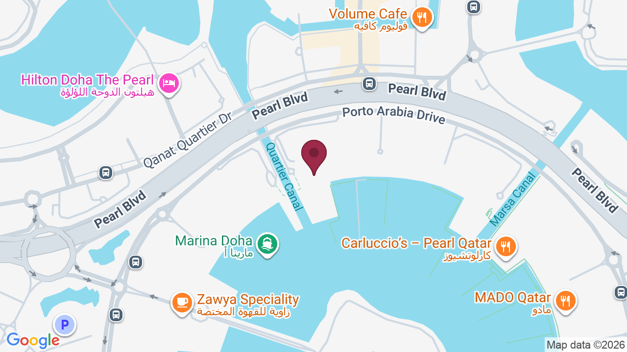 Map showing Celebrity Beauty Center – Pearl , Porto Arabia 11