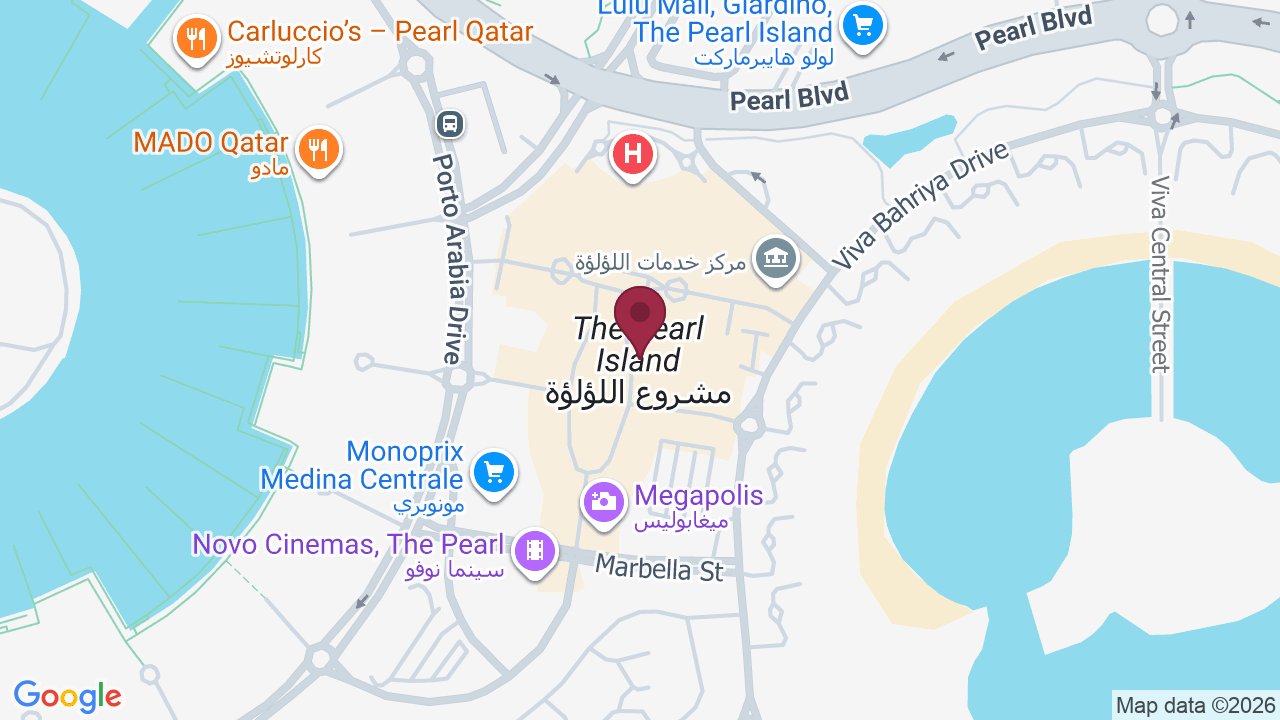 Map showing Massage home service Doha