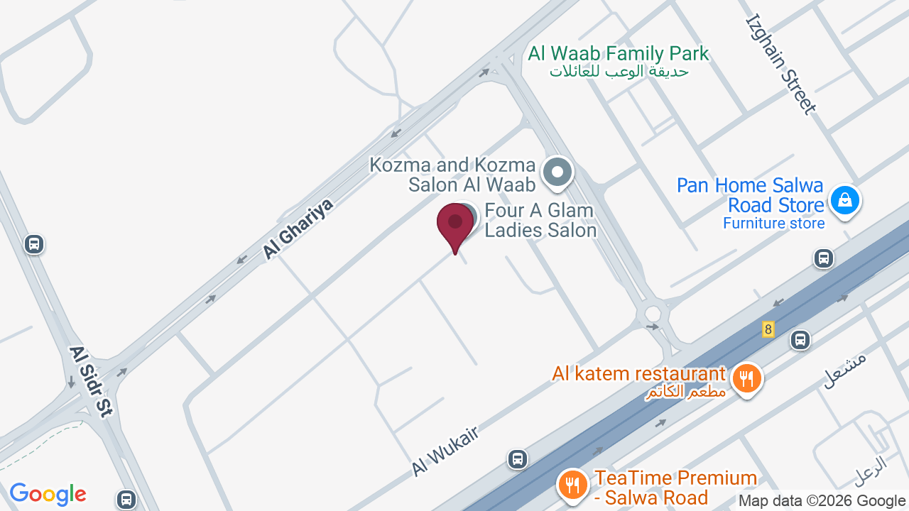 Map showing Kassa Royale Salon