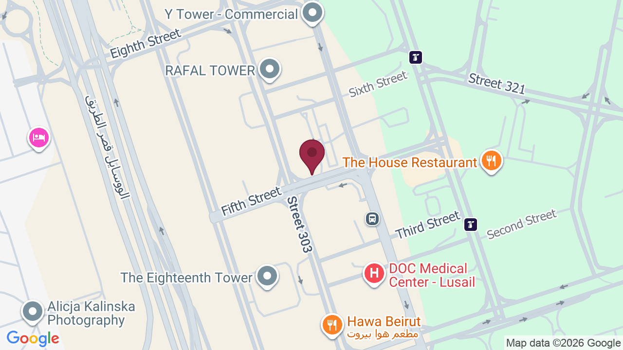 Map showing Pinky Blush beauty lounge