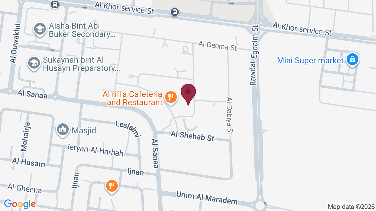 Map showing Zaina Al Jasmine Beauty Center