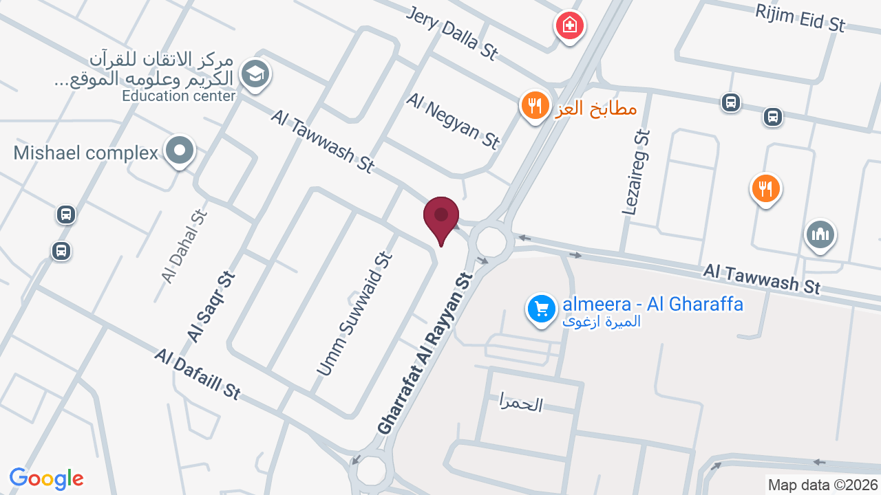 Map showing Trifoglio salon &spa صالون وسبا تريفوليو
