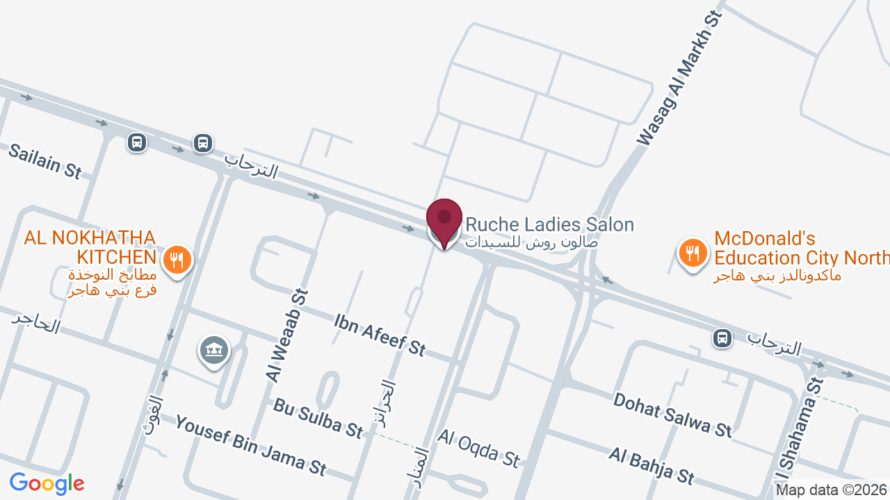 Map showing صالون روش للسيدات Ruche Ladies Salon