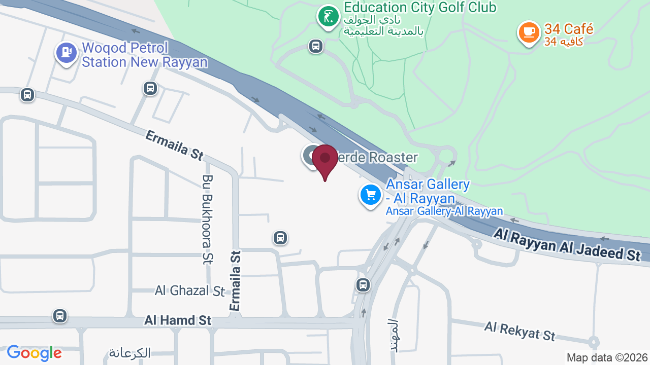 Map showing Palm Oasis Salon | Al-Rayyan