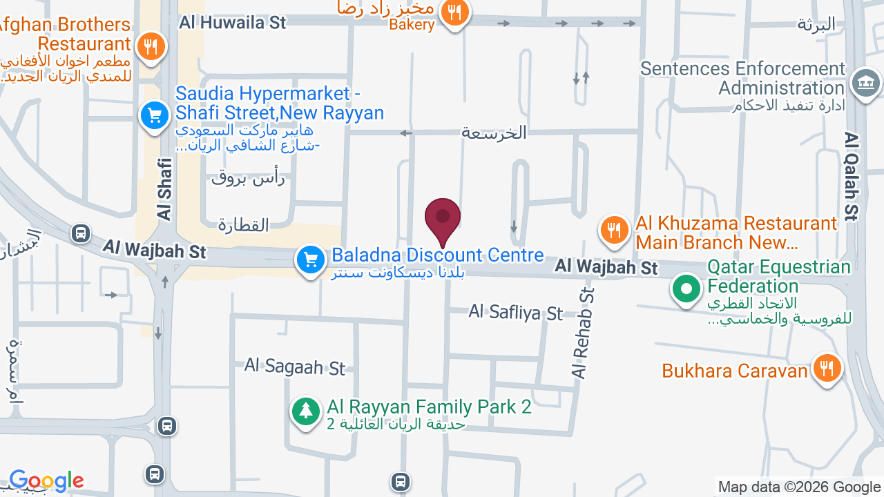 Map showing professional touch spa