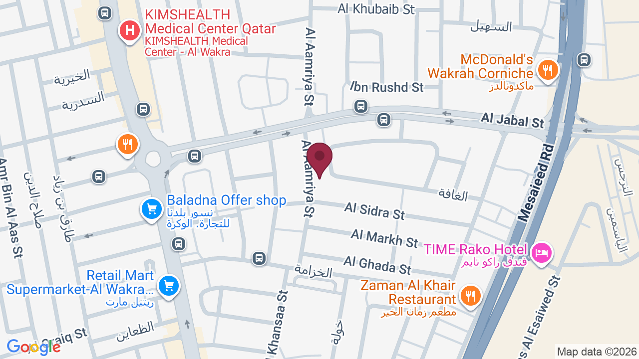 Map showing UNBOX SALON