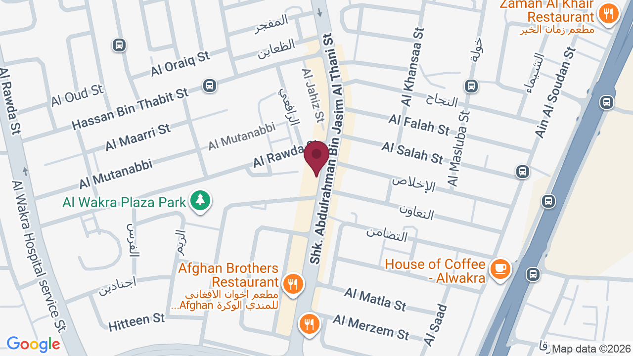 Map showing The Grace Men’s Salon – Al Wakrah