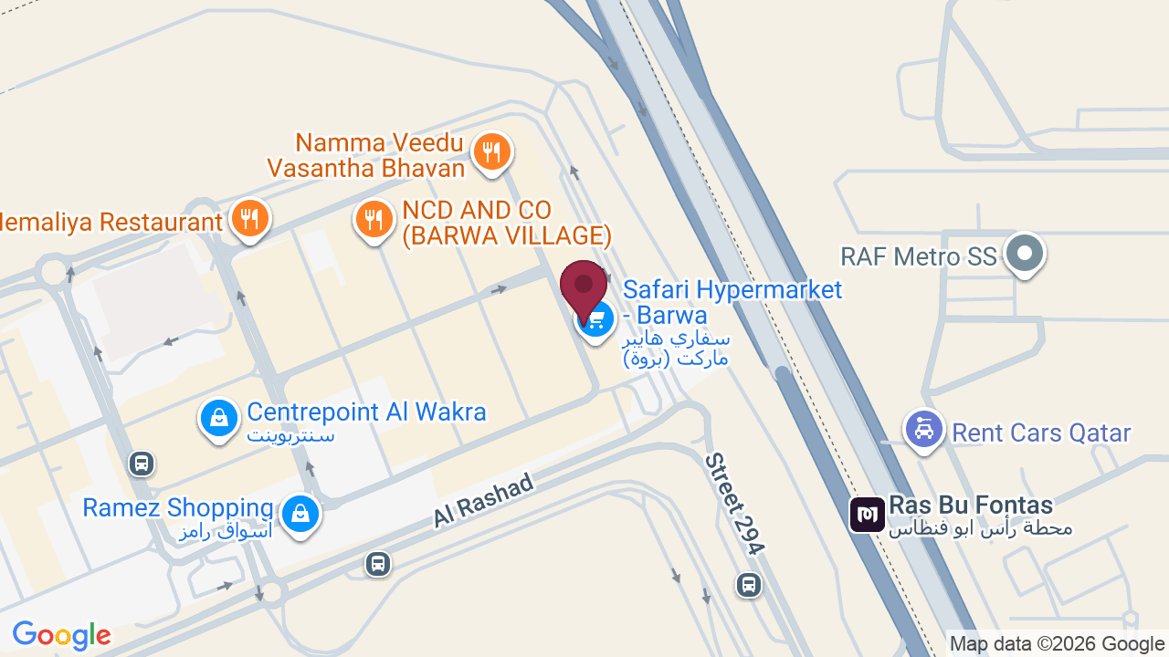 Map showing tik tok salon
