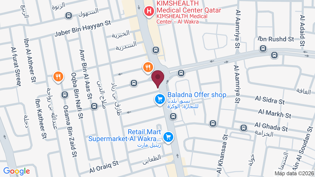 Map showing Young generation saloon