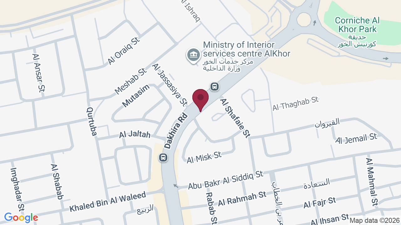 Map showing Dar Al Shifa Massage Center