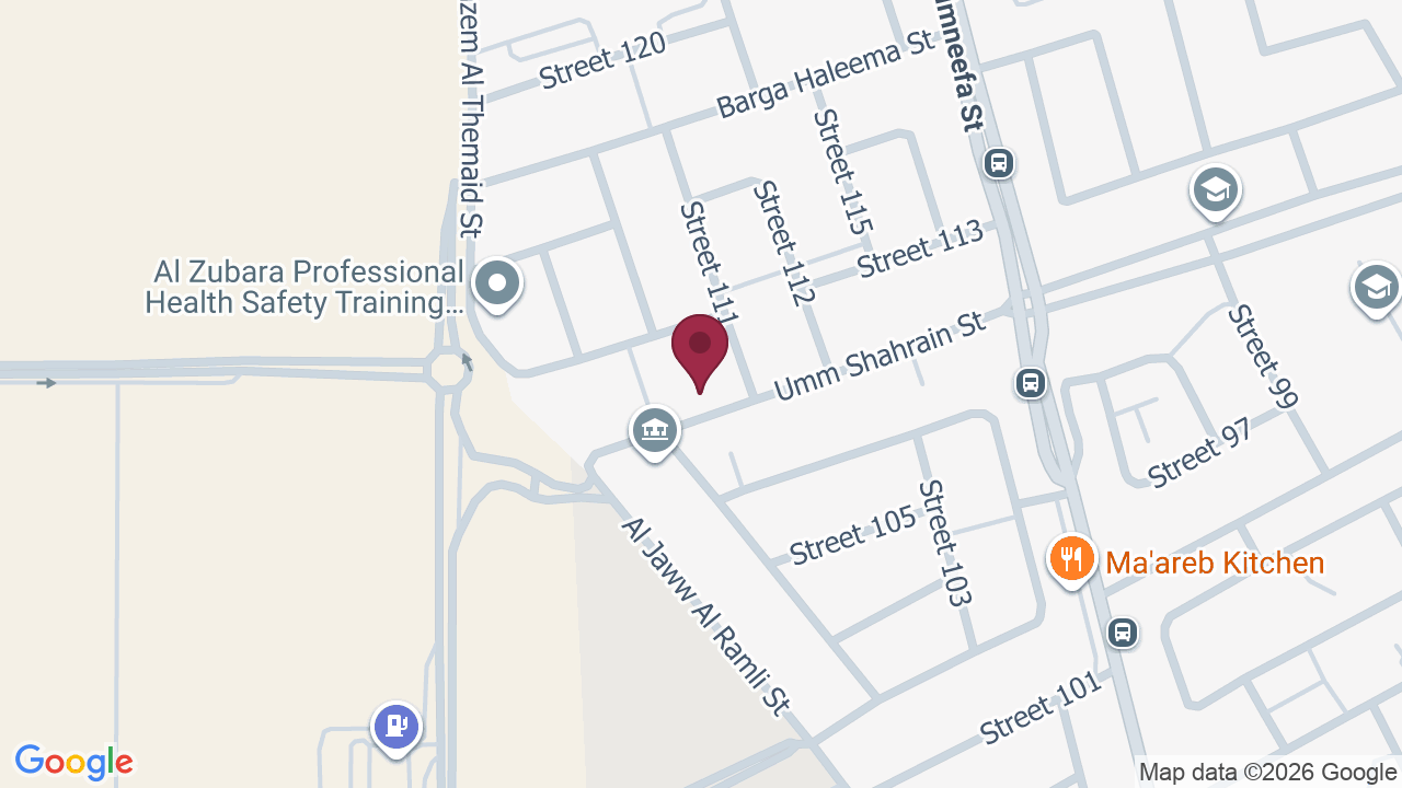 Map showing Sheikha beauty centre