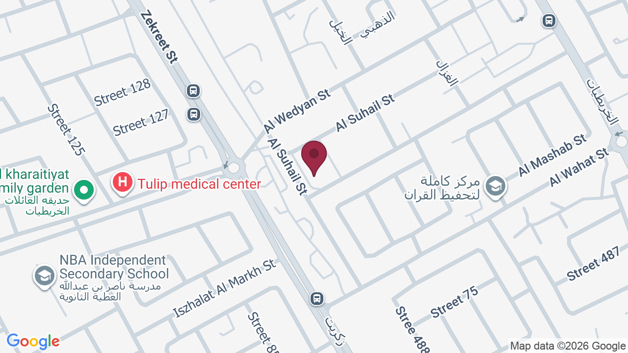 Map showing صالون جلنار للتجميل – Gelnar Beauty Salon