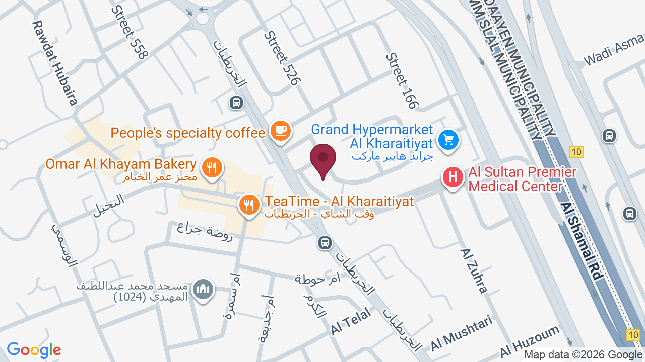Map showing Ilyas style saloon