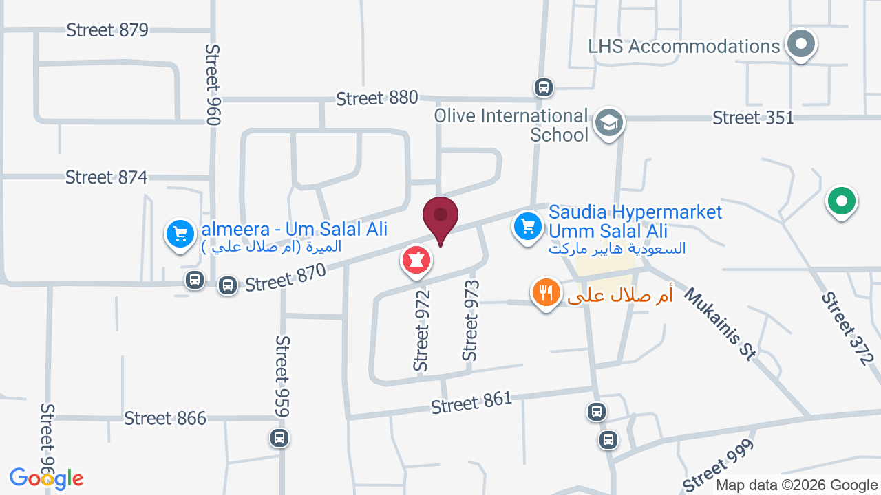 Map showing Quick Hub Salon