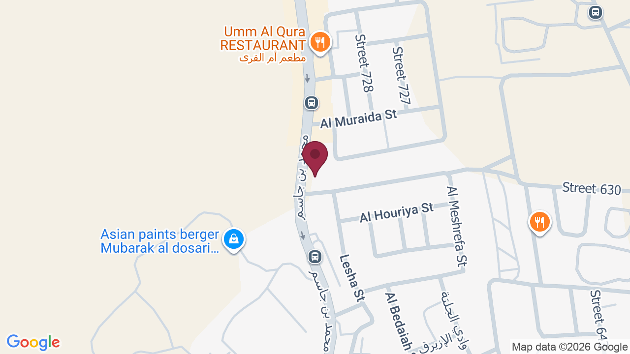 Map showing Al Harbour Gents Salon