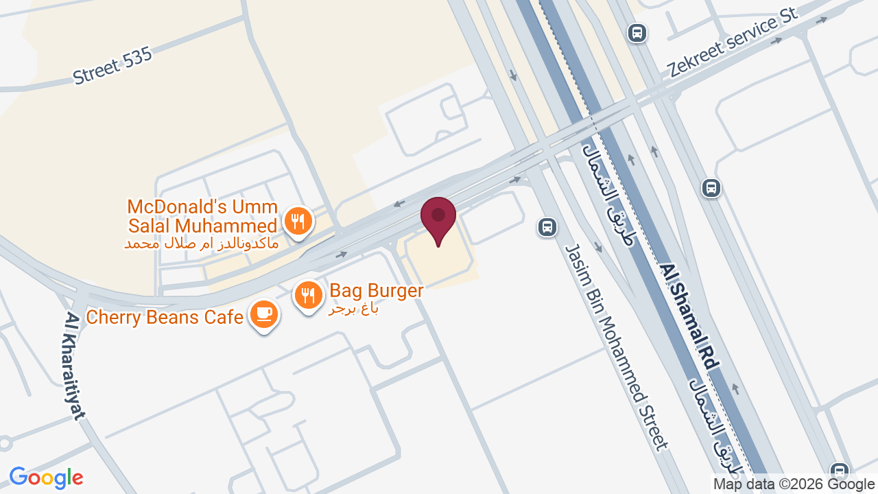 Map showing The turquoise salon and the turquoise center for body care
