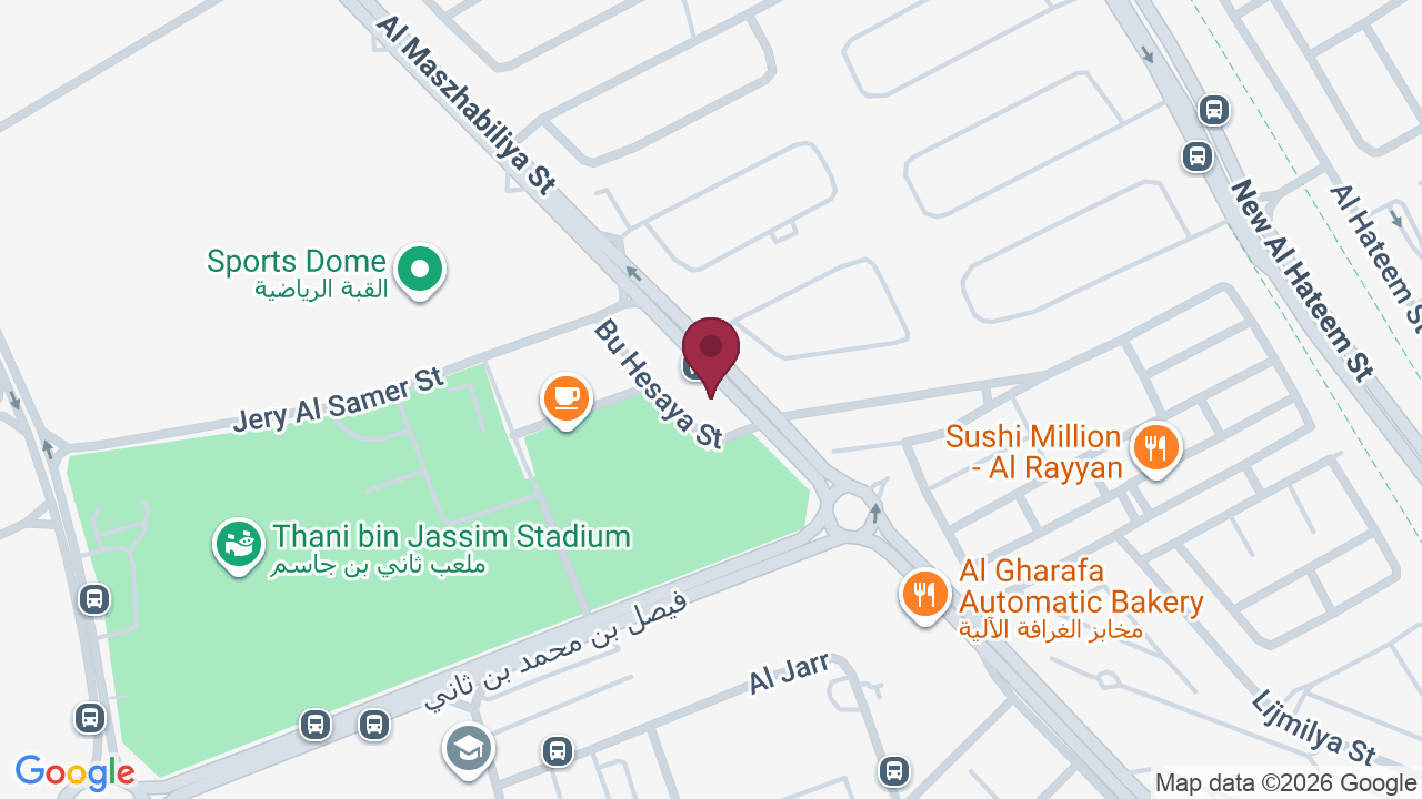 Map showing Fresh Look Salon AlGharafa