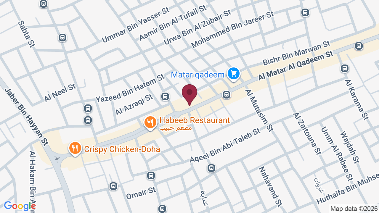 Map showing BE GROOMED SALOON DOHA QATAR