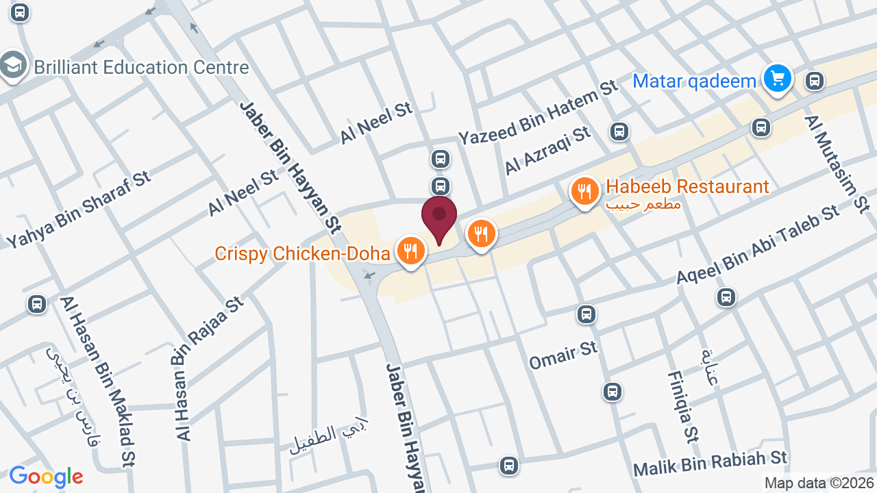 Map showing Master Gent’s Saloon,Matar Qadeem