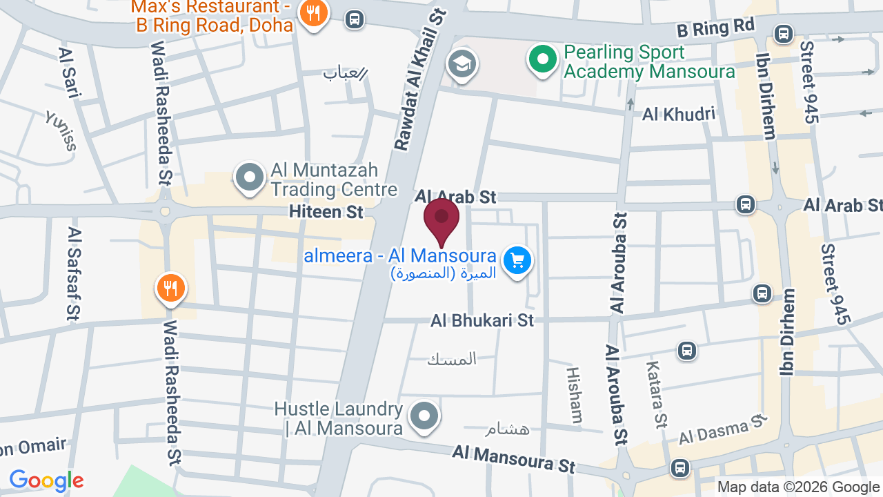 Map showing Wasela Beauty Center Al Meera Mansoura