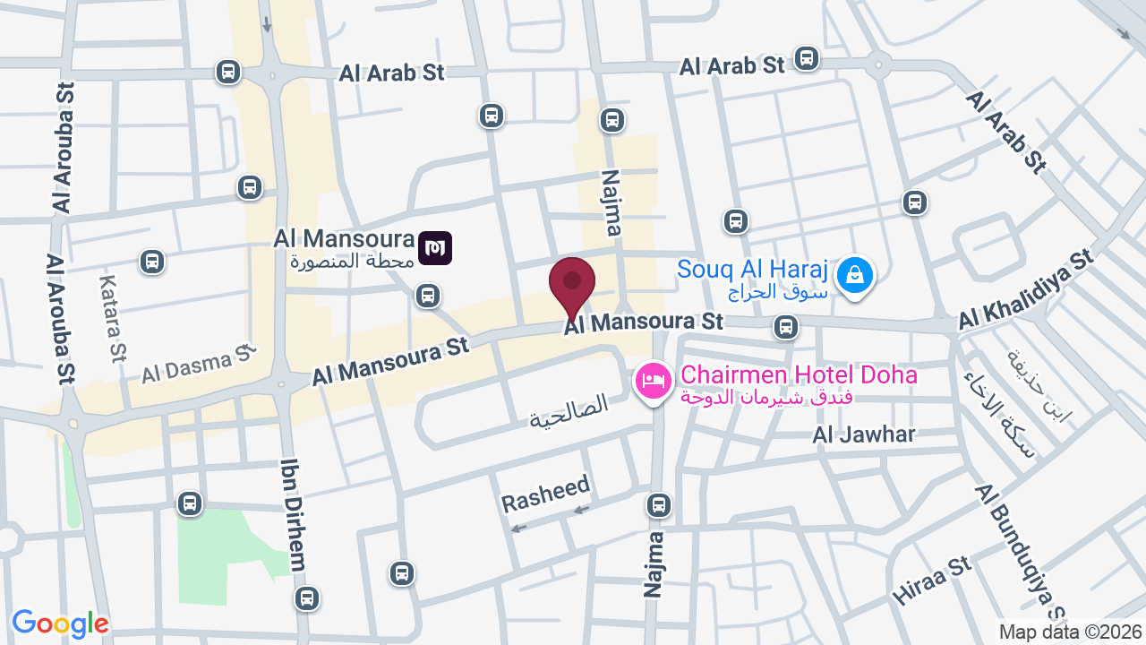 Map showing AL TABAH GENTS SALON
